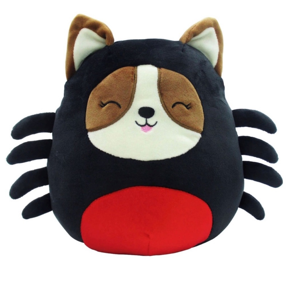 New! Halloween Squishmallow Regina Corgi in Spider Costume  8”